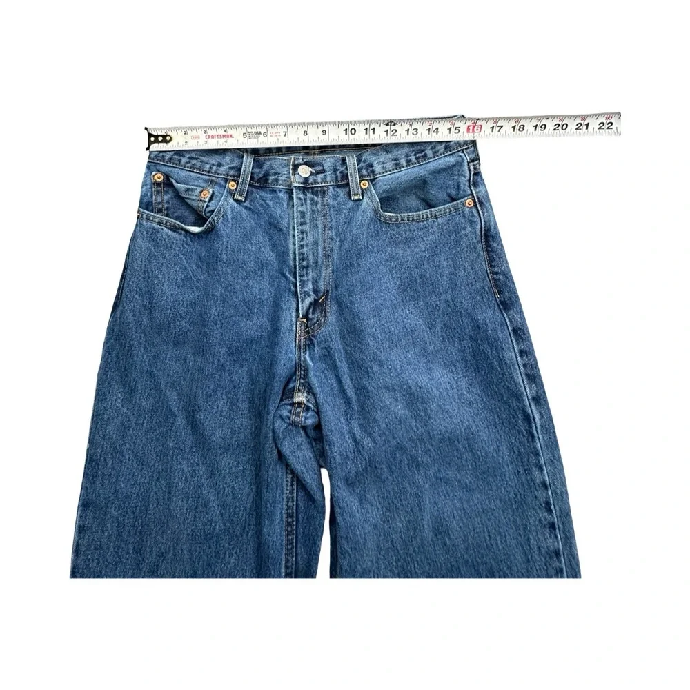 Levis Jeans Mens 33x30 Blue 550 Relaxed Fit Tapered Leg Medium Wash Denim Pants